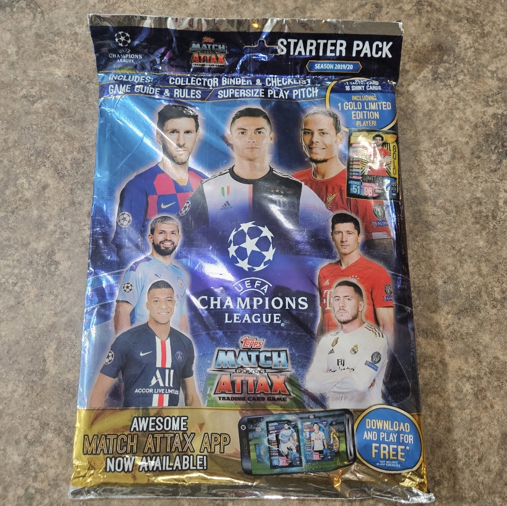 Topps Match Attax UEFA Champions League 2019/20 – Starter Pack – Sealed